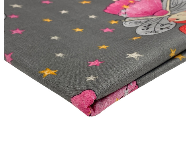 Cotton - canvas Fairy in Grey