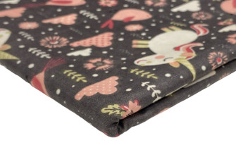 Cotton - canvas Unicorns in grey