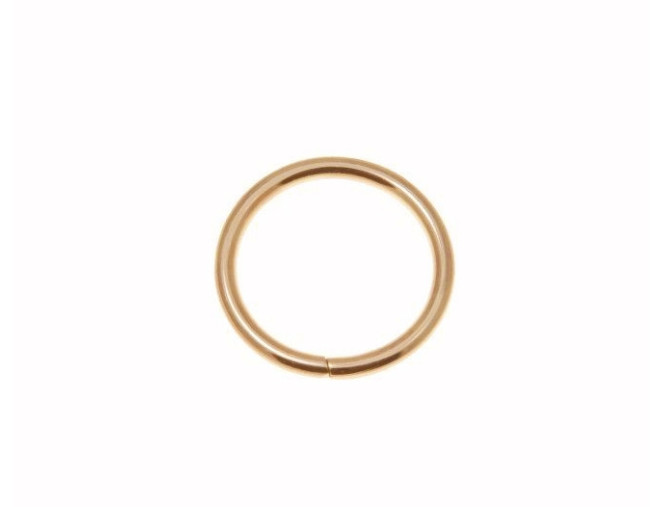 Žiedas galanterijai Aukso 15mm