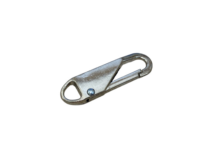 Metal carabiner 37mm Nickel pigiau