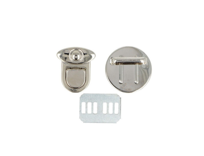 Metal clasp 30mm Nickel pigiau
