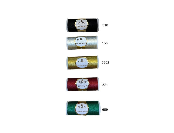 Metallized yarn 35m DMC pigiau