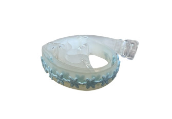 Transparent braces Blue flowers Brocaded Transparent braces Blue flowers Brocaded