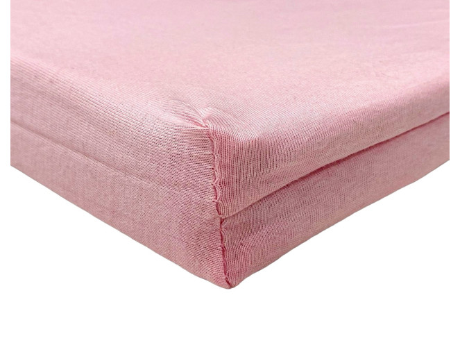 Knitted sheet with elastic 90x200cm Pink