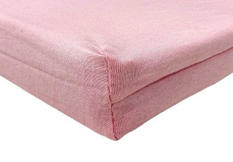 Trikotažinė paklodė su guma 90x200cm Rožinė