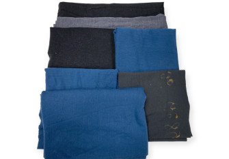Merino wool knitted fabric remnants set No 5