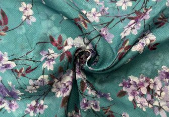 Šilkas Gėlių šakelės elektriniame