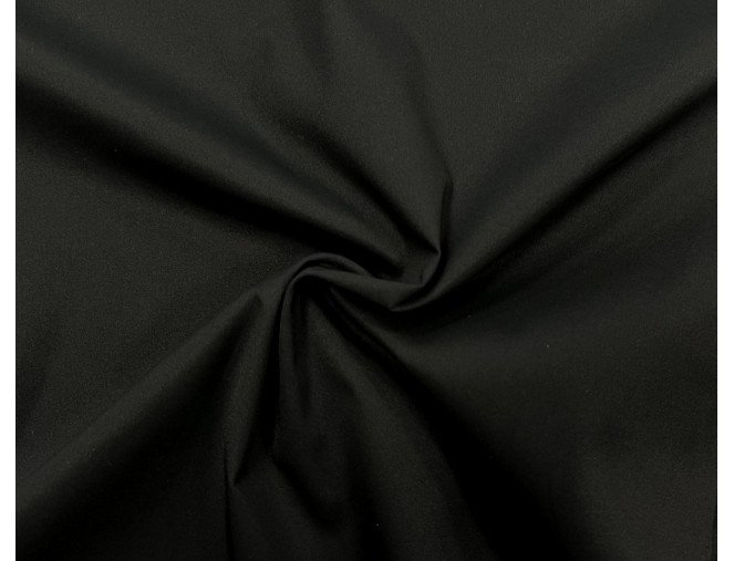 Šilkas su viskoze Juodas