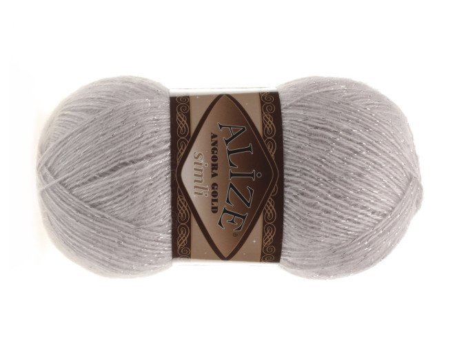 Alize angora gold simli 168 Pilka