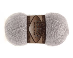 Alize angora gold simli 168 Pilka