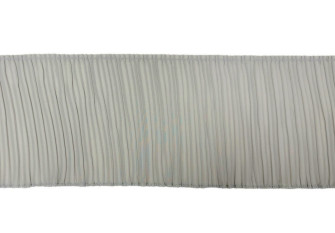 Pleated tape 140mm Light grey