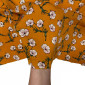 Viscose fabric White flowers in orange internetu
