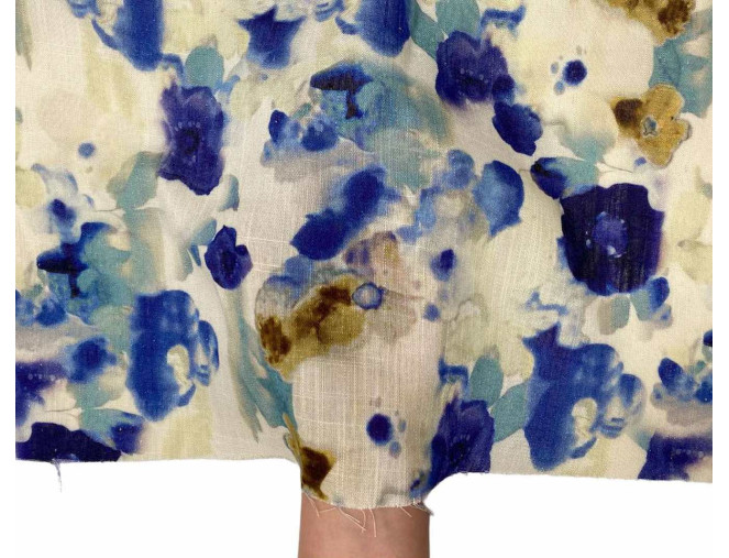 Linas su viskoze Sulietos mėlynos gėlės pigiau