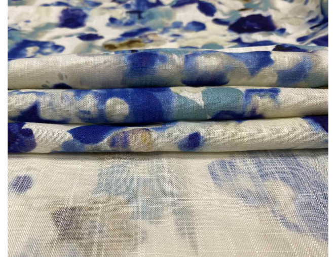 Linas su viskoze Sulietos mėlynos gėlės internetu