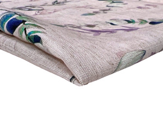 Linen with viscose Twigs in ash pink