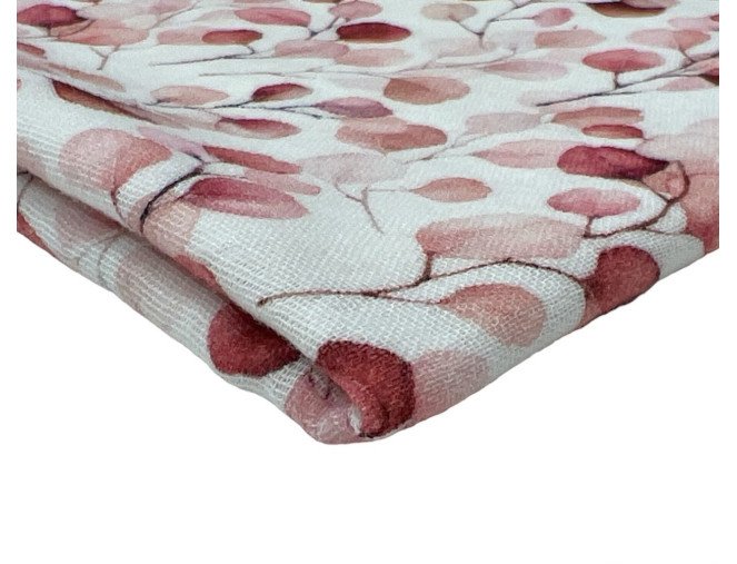 Muslin Pink sakura in white