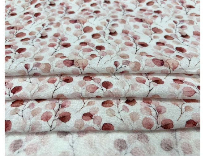 Muslin Pink sakura in white internetu