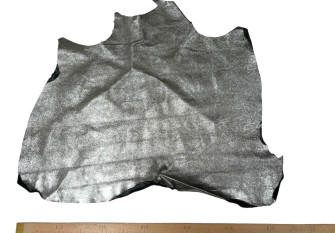 Genuine leather Silver