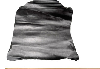 Genuine leather for handicrafts Dark silver