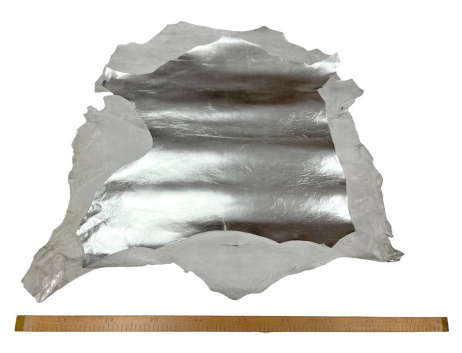 Genuine leather Silver