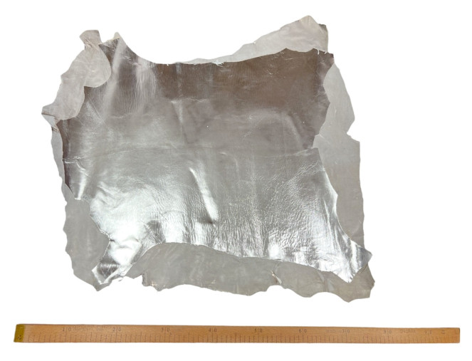 Genuine leather Silver