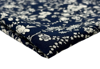 White flowers in dark blue White flowers in dark blue