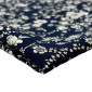 White flowers in dark blue