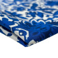 Polyester fabric Blue in white