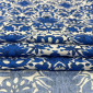 Polyester fabric Blue in white pigiau