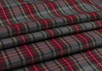 Window cloth Grey red