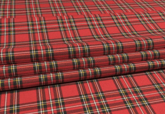 Woven fabric Red