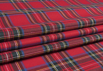 Woven fabric Red
