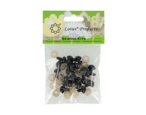 Screw-in eyes for toys 12mm 20pcs Black Screw-in eyes for toys 12mm 20pcs Black