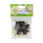 Screw-in eyes for toys 12mm 20pcs Black