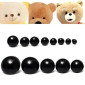 Screw-in eyes for toys 12mm 20pcs Black pigiau