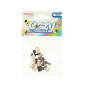 Screw-in eyes for toys 8mm 10pcs Brown