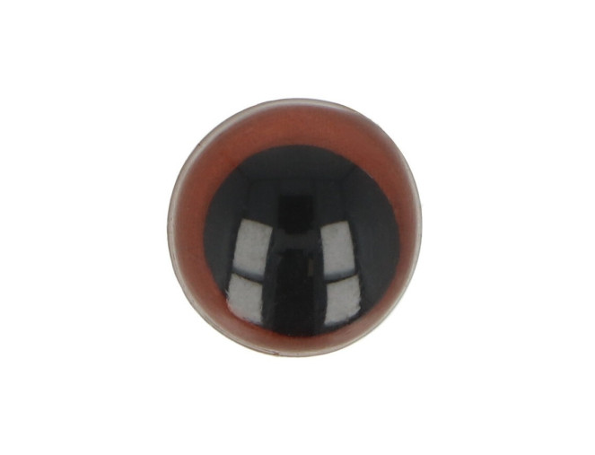 Screw-in eyes for toys 8mm 10pcs Brown pigiau