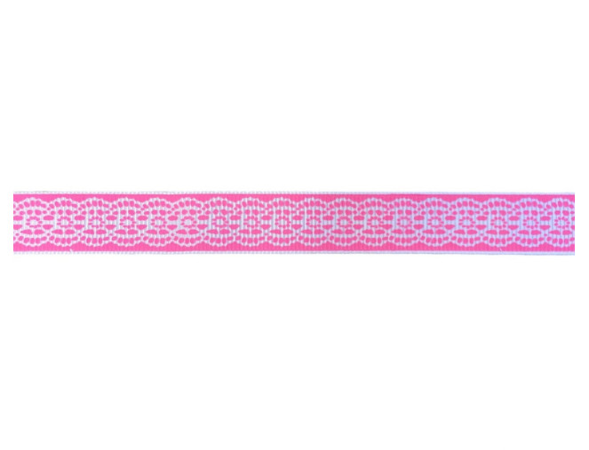 15mm ribbon written in pink