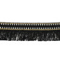 Decorative strip with 28 mm grooves Black