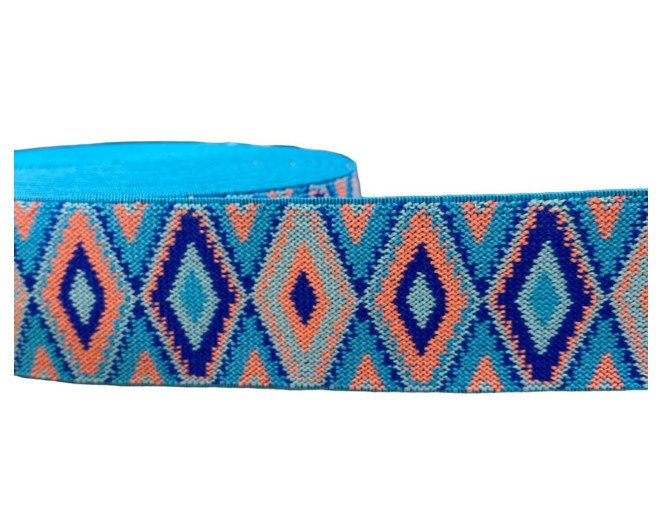 Dekoratyvinė guma 50mm Spalvoti raštai