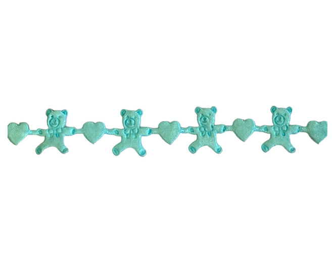 Decorative tape 15 mm Bears and Hearts