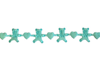 Decorative tape 15 mm Bears and Hearts