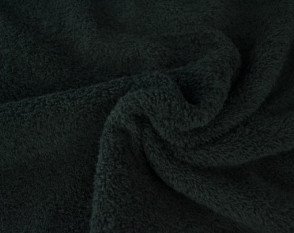 Towelling terry cloth Black Towelling terry cloth Black