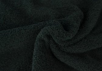 Towelling terry cloth Black