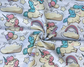 Flannel Unicorn white