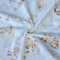 Flannel Animals and balloons in white