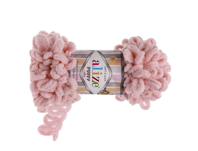 Alize puffy 100gr | 9m Spalva - 161 Pelenų rožinė
