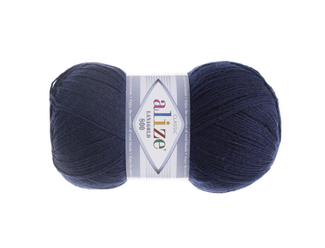 Alize lanagold 800 - 58 Tamsiai mėlyna