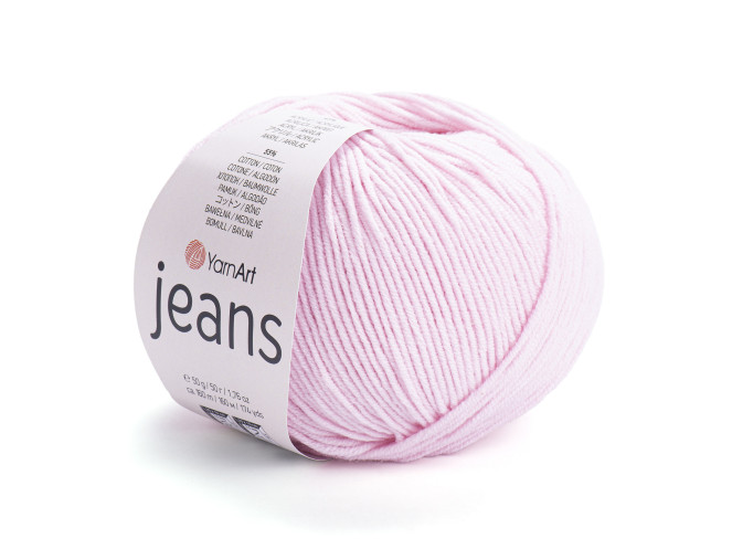 YarnArt Jeans 18 Šviesiai rožinė