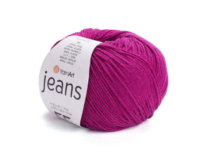 YarnArt Jeans 91 Tamsi ciklameno